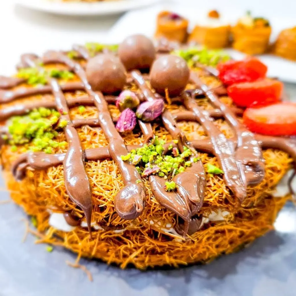 كنافة بالشكولاته